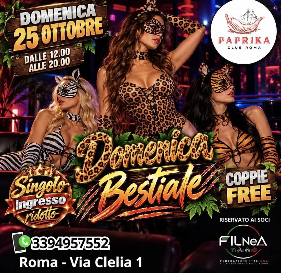🐆 domenica bestiale