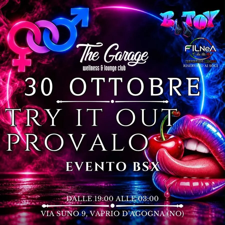 try it out - provalo - evento bisex
